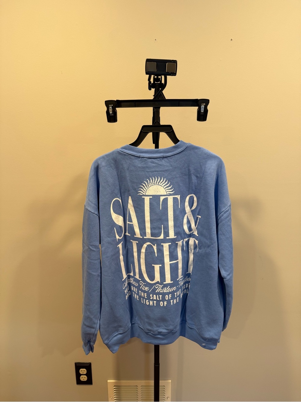 Altar'd State Blue 'Salt & Light' Graphic Crewneck Sweatshirt - Picture 5 of 5